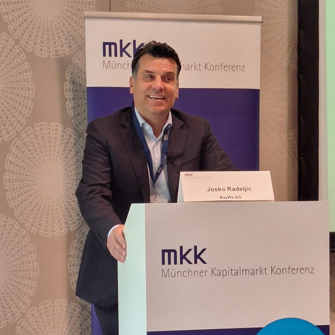 Josko Radeljic, #Baywa Head of IR, bei der #MKK.