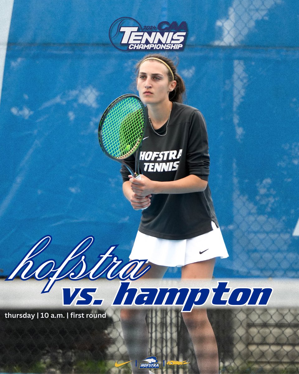 HU 🆚 HU at 10 a.m. today for the first round match of the @CAASports #WomensTennis Championship‼️

#PrideOfLI