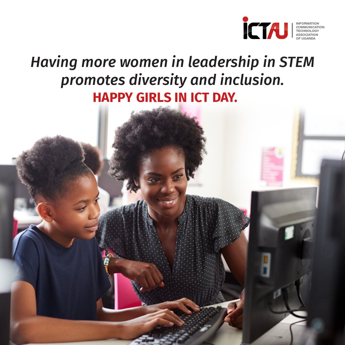 ICTAUg's tweet image. Happy International Girls in ICT Day!
#GirlsInSTEM
#FemaleRoleModels 
#GirlsInICT