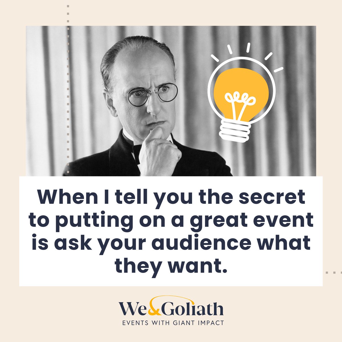 Virtual events open doors to global talent & speaker lineups! Assemble the brightest minds from around the world with ease. Book your FREE Session today: visit.weandgoliath.com/freesession
#EventMarketing #EventIndustry #HybridEvents