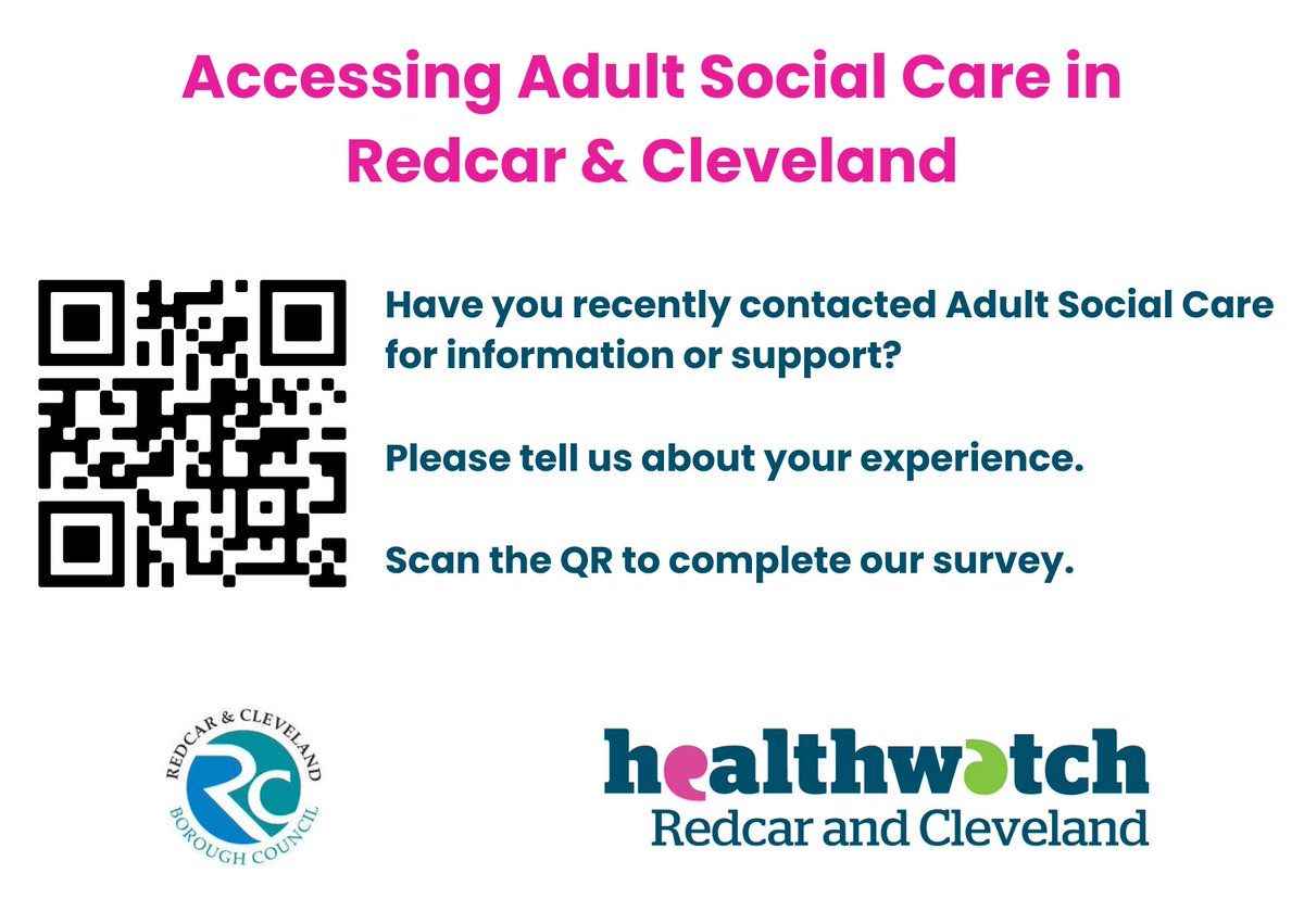 We would like your views. You can either scan the QR code or visit our website 👉 healthwatchredcarandcleveland.co.uk/event/2024-03-…
