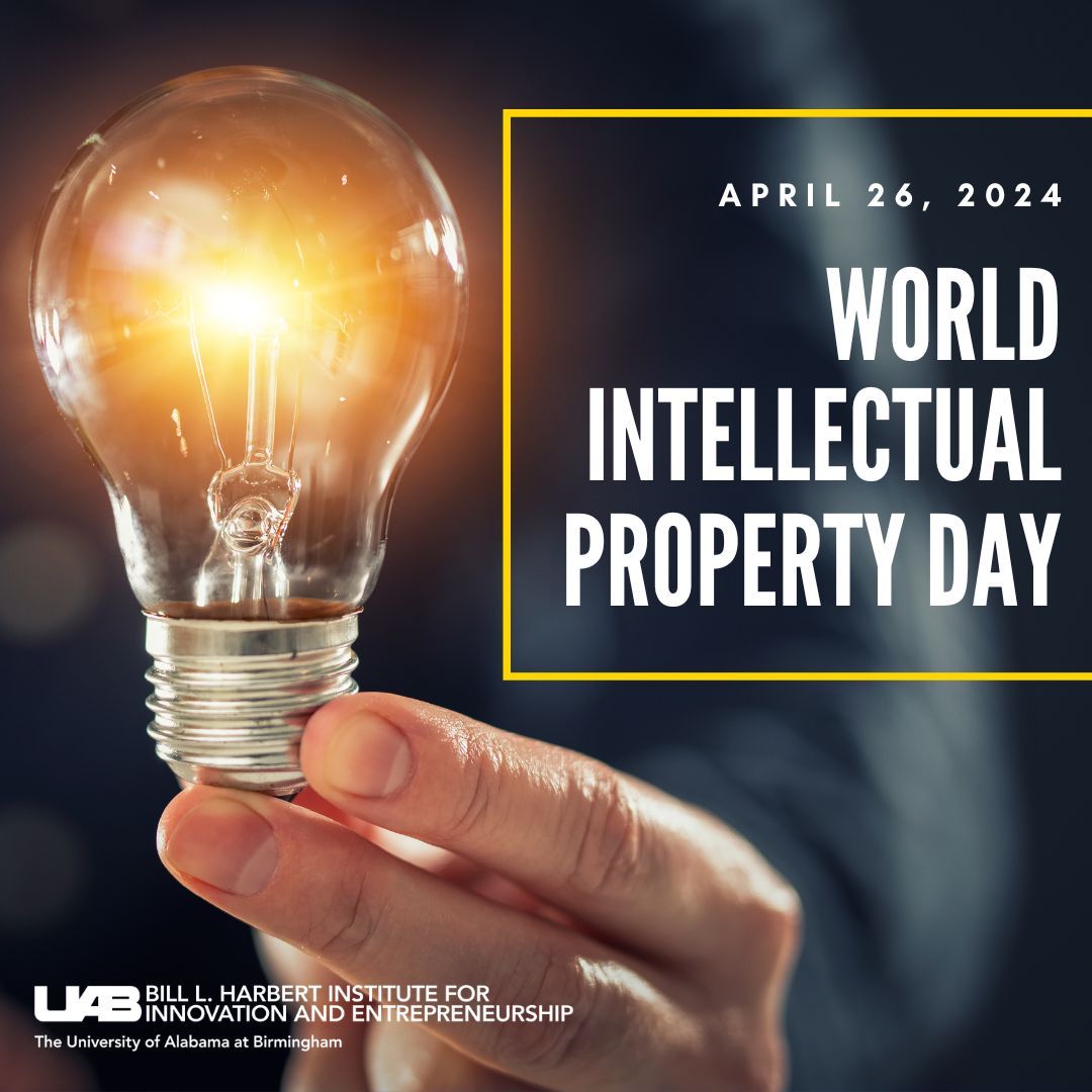 Tomorrow is World Intellectual Property Day, and it's the perfect time to say that we're incredibly grateful for all the 💡 BRIGHT 💡 ideas from @UABNews faculty, students and staff! If you've got an idea to share with us, just click this link: buff.ly/3YH4Qnz.