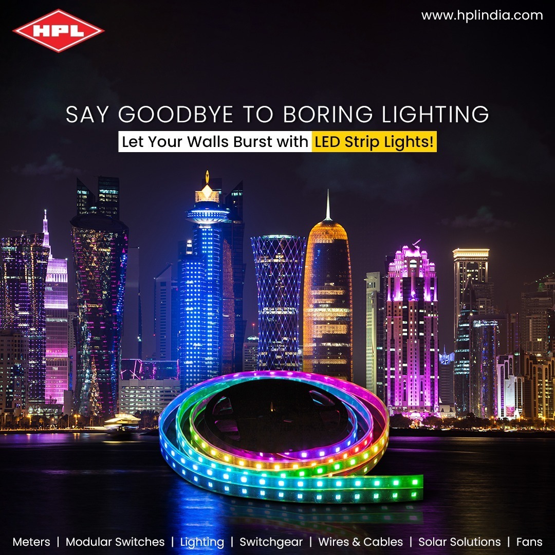 Life's too short for boring lighting. Upgrade your space with LED strips lights✨

Visit: hplindia.com

#LEDLife #UpgradeYourLighting #GoodbyeBoringLights #LightTherapy #HPLled #ledlights #hplproducts