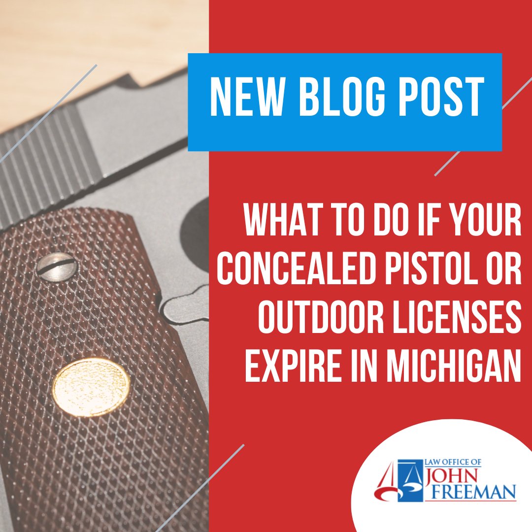Are you facing the risks of an expired license in Michigan? Our latest blog post dives into the essentials of maintaining valid CPL, hunting, and fishing licenses. 

 🔗 formerfedlawyer.com/2024/04/what-t…...

#LegalDefense #MichiganLawyer #CriminalDefense #MetroDetroit #PureMichigan
