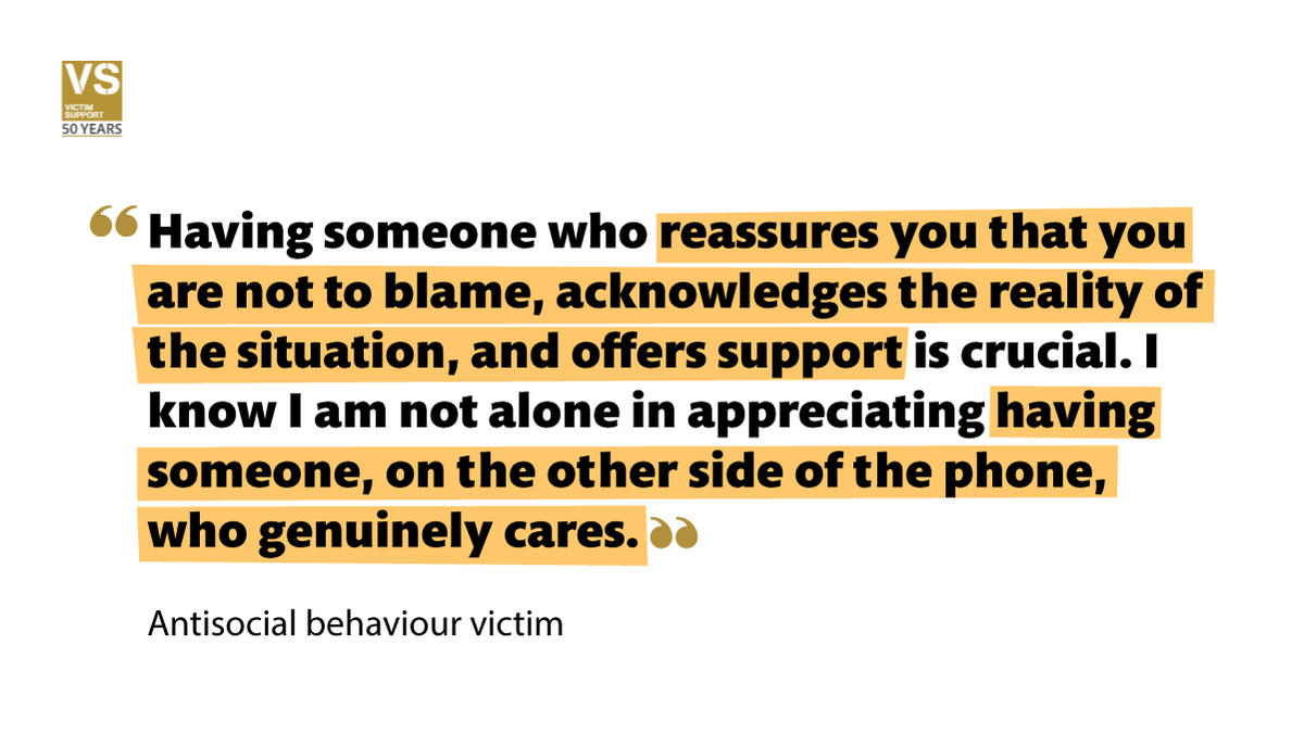 Have you experienced crime and felt like it was your fault? 

We're here to tell you that it's not the case. You are not to blame.

If you need support after crime, we're here 24/7.

📞08 08 16 89 111
💻victimsupport.org.uk/live-chat 

#50Years