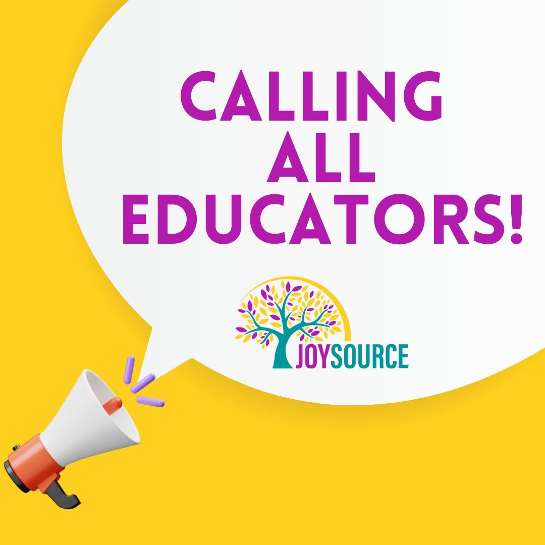 Calling all educators! It's time to revolutionize professional development. In May, we will be introducing Joysource, a learning platform with workshops, learning communities and resources designed with YOU in mind. 

#Joysouce #LaunchingSoon #ProfessionalDevelopment