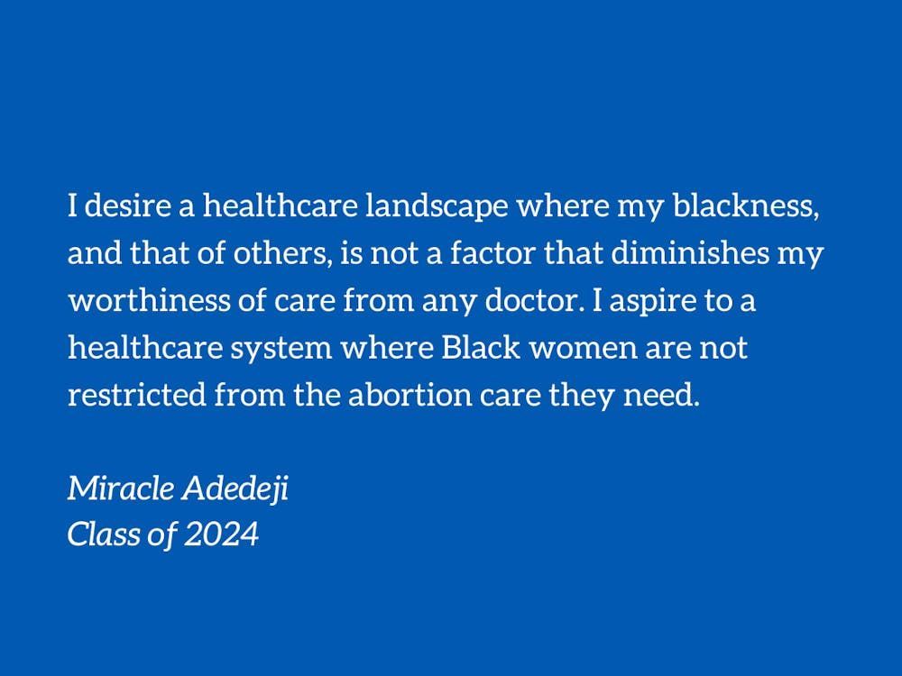 'Systemic biases ingrained in the healthcare system often prevent many patients in the Black community from receiving the reproductive care they need,' says Miracle Adedeji, a member of the Reproductive Health Care Post-Roe Bass Connections project. ➡️ buff.ly/44gMxcI