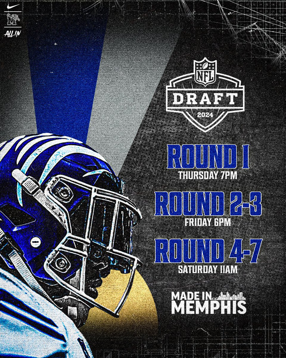 The 2024 NFL Draft 📆 #ALLIN | #MadeInMemphis