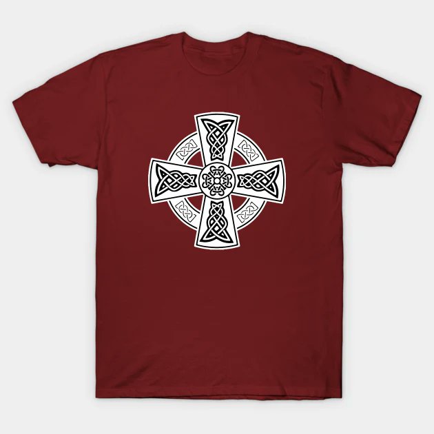 Celtic High Cross Decorative Knotwork 2 - Celtic Cross - #TShirt #TeePublic #taiche #celticknots #celticknot #celtic #drawing #celticart #keltischerknoten #keltischeknoten #geometricart #keltisch #celticdesign #celtics teepublic.com/t-shirt/530290…