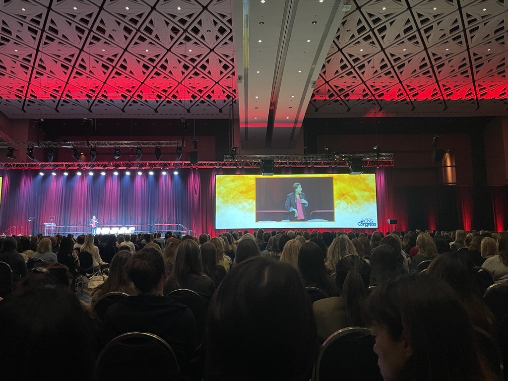 Cancer Nursing Today (@cancer_nurses) on Twitter photo Happening now at #ONSCongress: <a href="/KelseyTainsh/">Kelsey Tainsh</a> is delivering the keynote address titled "I'm Not Limping. That's Swagger!"
<a href="/oncologynursing/">Oncology Nursing Society</a>
#ONS2024 #ONS24 Happening now at #ONSCongress: <a href="/KelseyTainsh/">Kelsey Tainsh</a> is delivering the keynote address titled "I'm Not Limping. That's Swagger!"
<a href="/oncologynursing/">Oncology Nursing Society</a>
#ONS2024 #ONS24