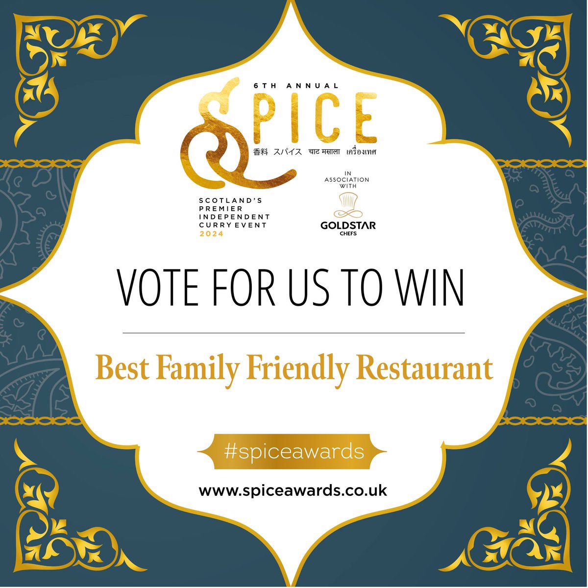 DEAR CUSTOMERS,

Vote For Us 'THE KURRY LOUNGE' (Hamilton) 🏣 as the BEST INDIAN RESTAURANT, BEST INDIAN TAKEAWAY, BEST FAMILY FRIENDLY RESTAURANT, BEST TEAM

VOTE FOR US USING THE LINK BELOW 👇 
forms.gle/9cyv798fQHwBKs…
#voteforus #bestindianrestaurant #bestteam