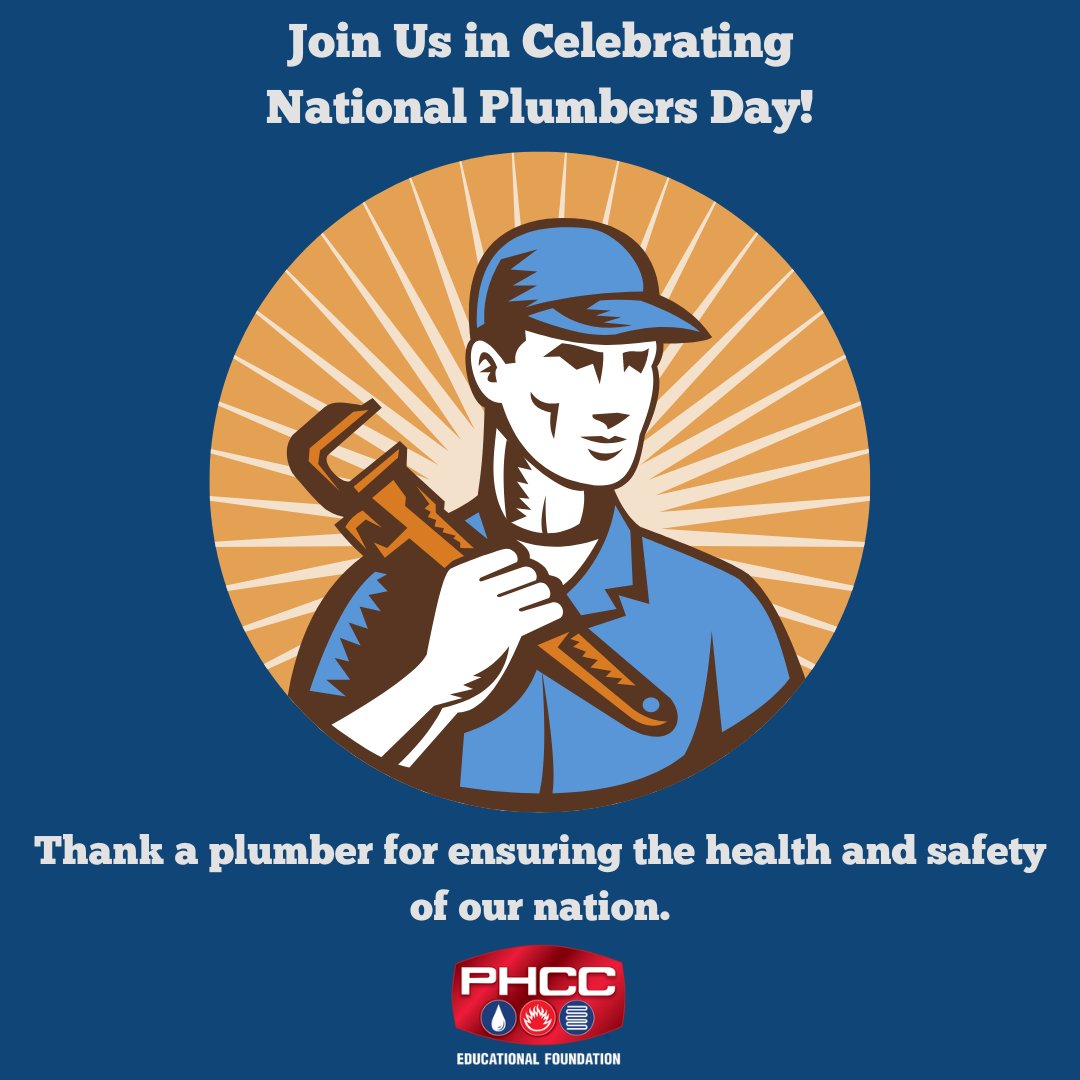 PHCCFoundation's tweet photo. #HugAPlumber today for ensuring clean, safe and accessible water for our nation. #NationalPlumbersDay #PHCCEducationalFoundation #PHCC https://t.co/vkPtRWUrtD