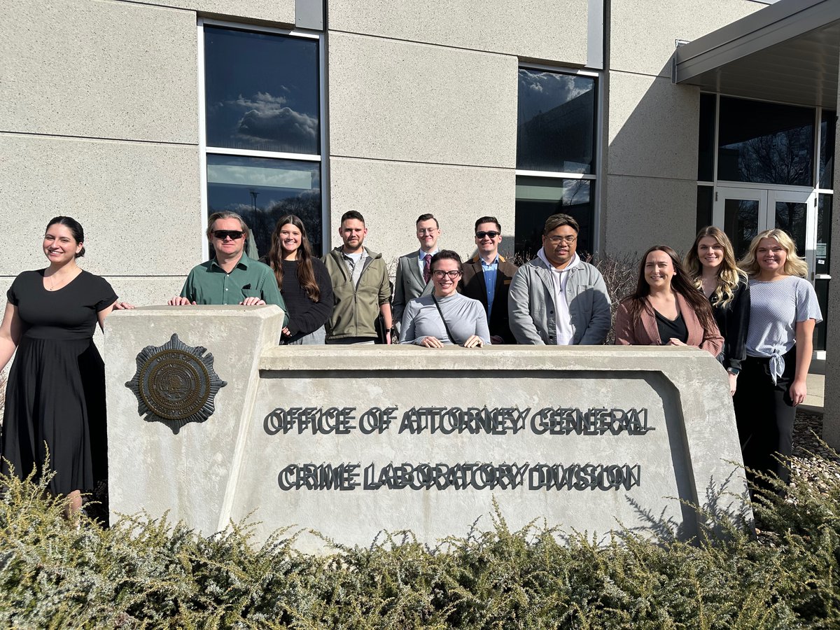 #UNDlaw Criminal Law Association students traveled to Bismarck for a two-day criminal law field trip. Members attended a presentation by Robert Quick and Gabrielle Goter, visited the State Crime Lab, Attorney General’s office, Capitol and toured the State Penitentiary. #UNDproud