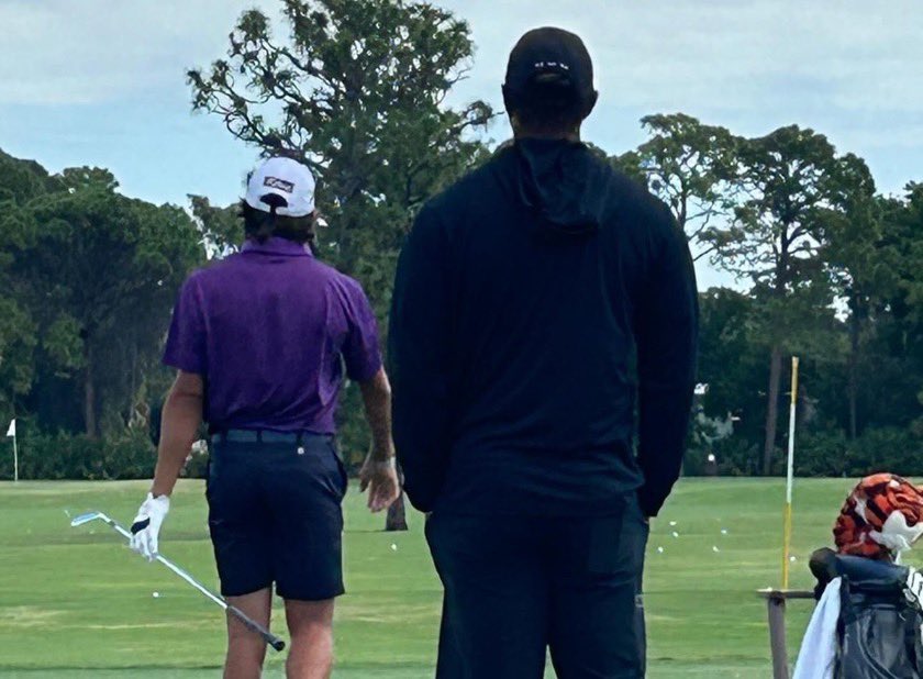 Charlie Woods is playing in a U.S. Open qualifying tournament today at Pinehurst. 84 players are competing for 5 spots.