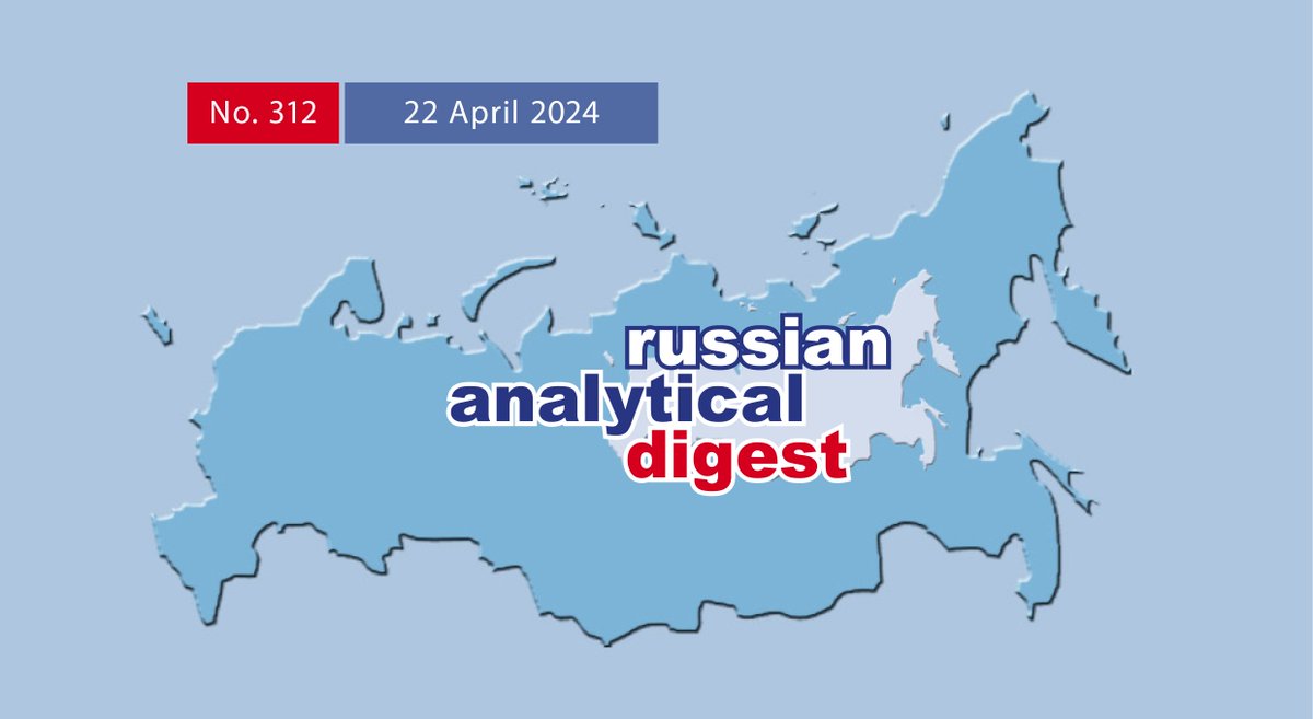 🔔 The latest edition of the Russian Analytical Digest is now available! This issue covers the Western reaction to Russia’s war of aggression against Ukraine. 🔎 Follow the link below to read the full analyses: ow.ly/5aoZ50RnPV9 #RussianAnalyticalDigest