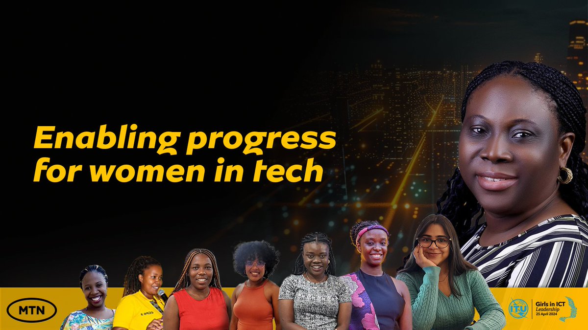 MTN is committed to fostering a diverse & inclusive ICT workforce. This International #GirlsinICT Day, we're spotlighting the journey of @TitilopeFakuade , CTIO @MTNBenin. Read more : bit.ly/4bbXU88 #DoingforTomorrowToday