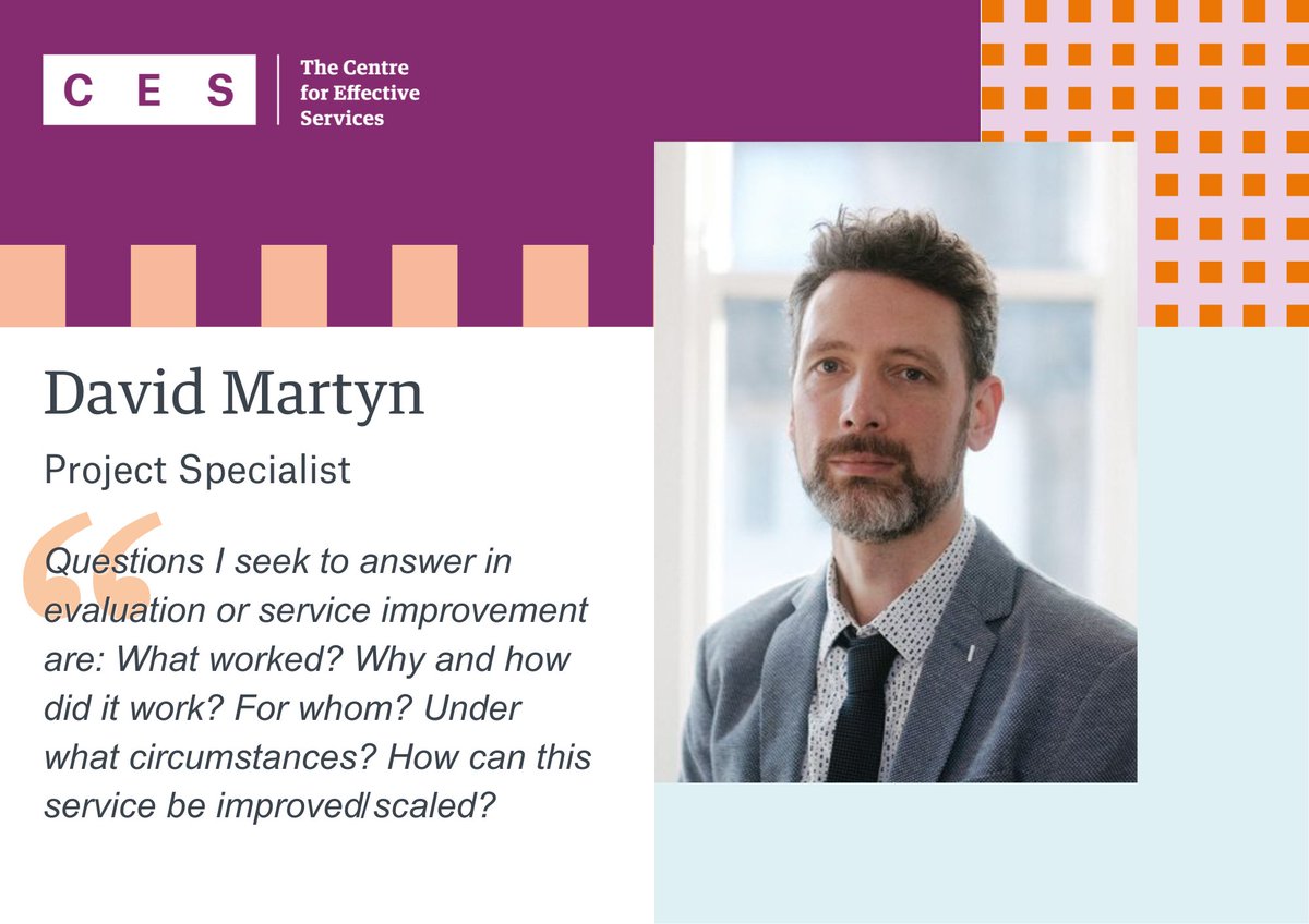 🙋‍♂️Meet the CES team! Introducing #research and #evaluation specialist David Martyn. linkedin.com/feed/update/ur… Contact us to find out if we can help you with your research or evaluation project effectiveservices.org/contact