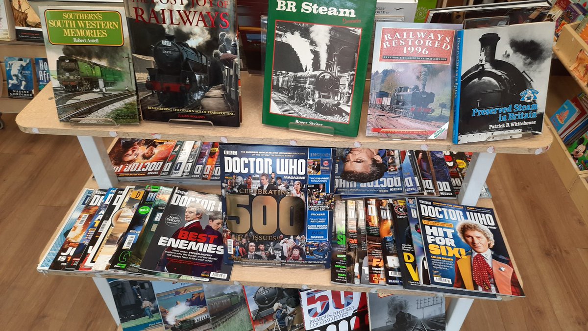 GUILDFORD, SURREY - The Oxfam bookshop has a @DWMtweets display with lots of past issues for sale. #2ndHandWho #2ndHandWhoGuildford #2ndHandWhoSurrey #DoctorWho