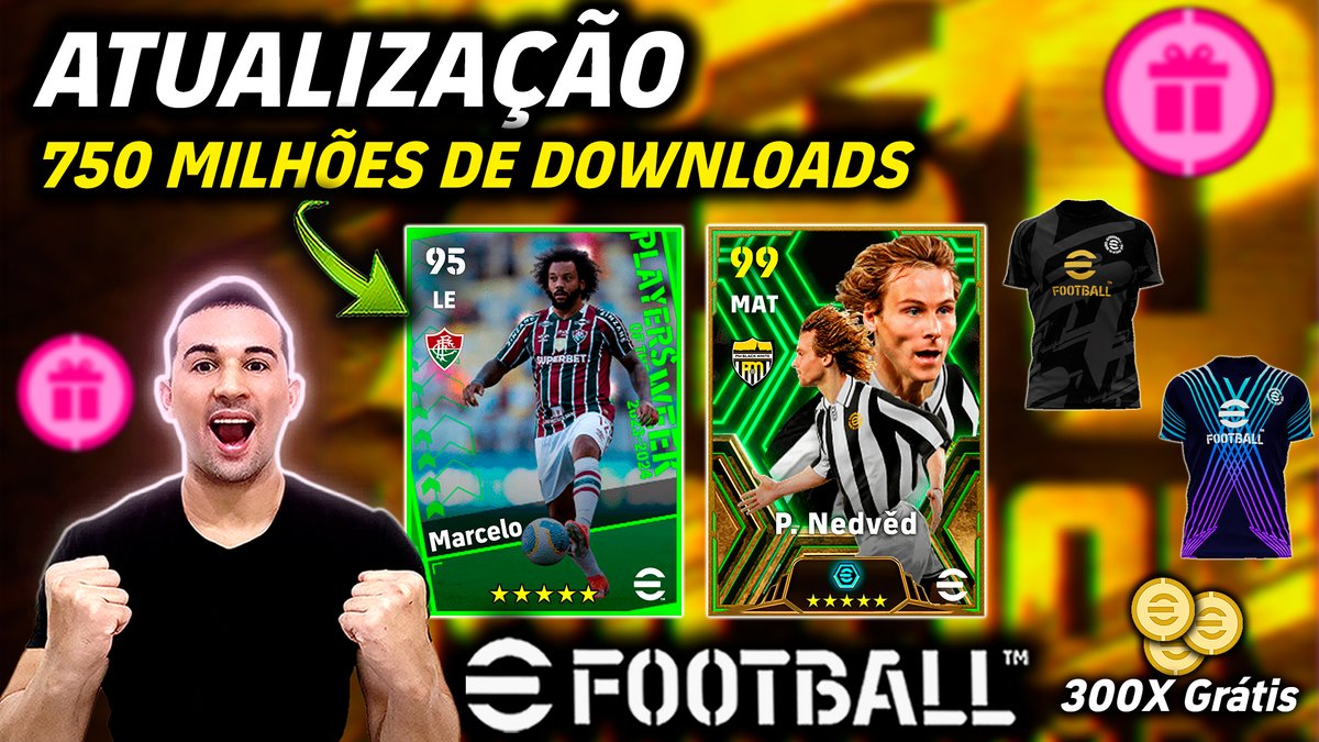 ATUALIZAÇÃO,750 MILHÕES DE DOWNLOADS,300 myClub E 7 JOGADORES GRÁTIS NO ... youtu.be/kI6tvZ40iF0?si…