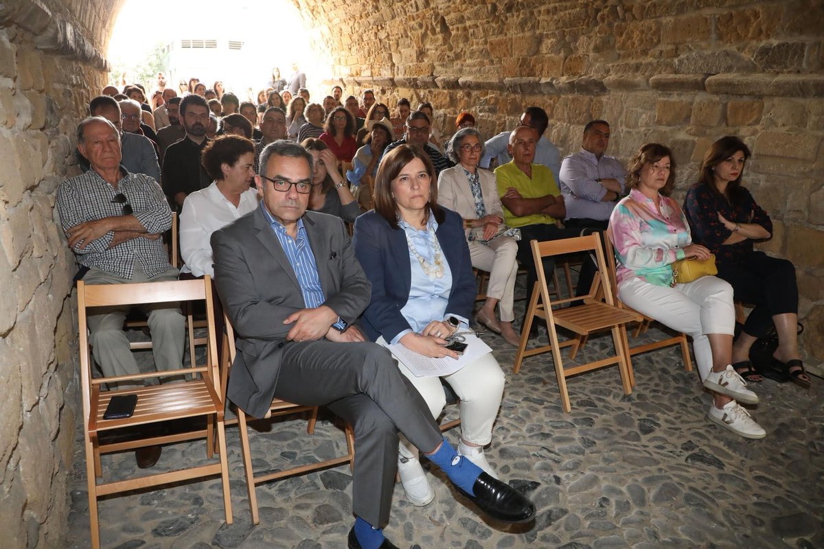 CyprusInstitute's tweet photo. Inauguration of Archaeological Site of Pafos Gate, Following Excavations by Dept. of Antiquities in Collaboration with #STARC’s Virtual Environments and APAC Labs #CyI | https://t.co/QoWiq02fON https://t.co/V7ACJ0gblD