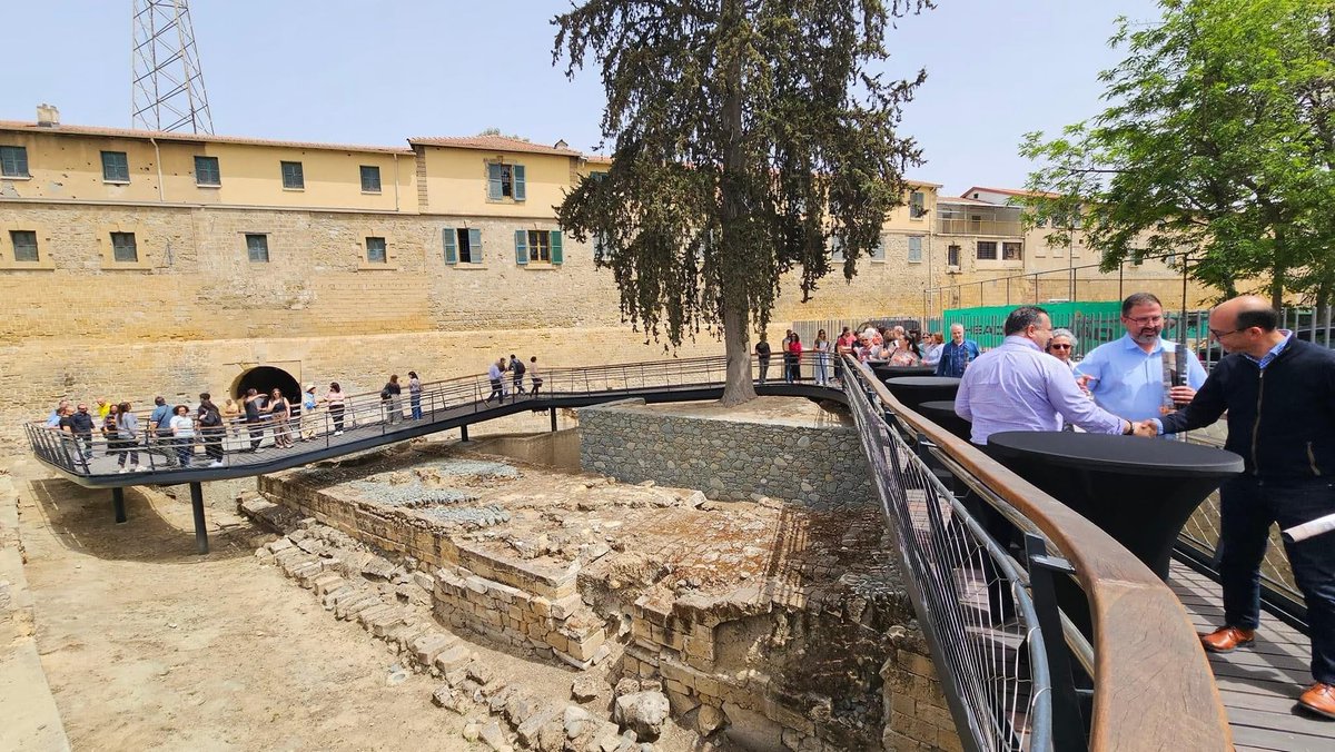 Inauguration of Archaeological Site of Pafos Gate, Following Excavations by Dept. of Antiquities in Collaboration with #STARC’s Virtual Environments and APAC Labs #CyI | cyi.ac.cy/index.php/in-f…