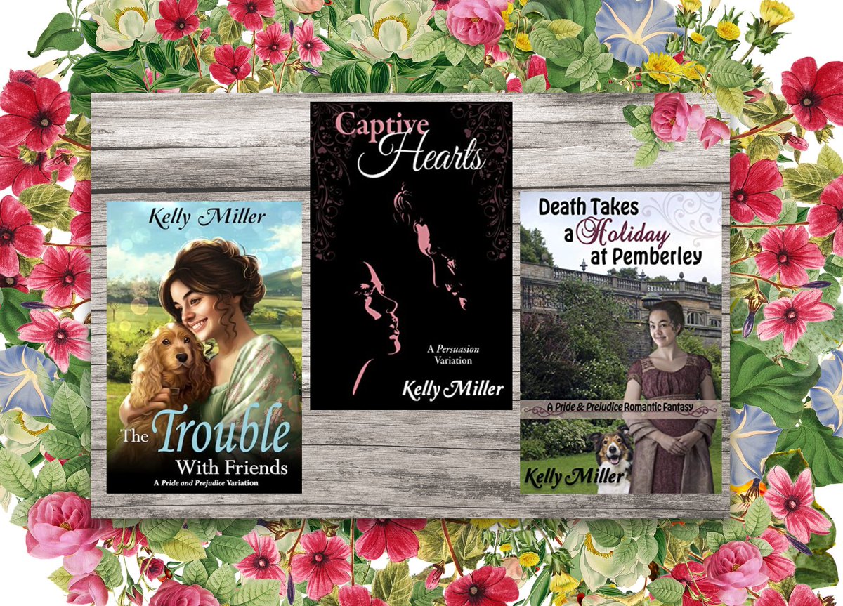 Books by award-winning bestselling author Kelly Miller @Kellyrei007 are must-reads for all #Austenesque #Regency #RomanceReaders These are my favourites⬇️ 'The Trouble with Friends' 'Captive Hearts' 'Death Takes a Holiday at Pemberley' #BooksWorthReading