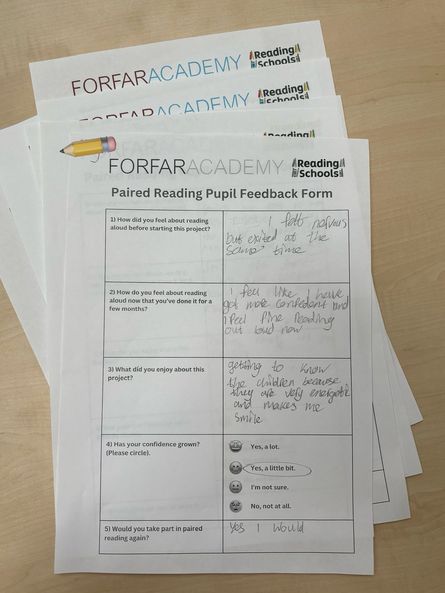 ForAcadLib's tweet image. Since January, 10 of our pupils have been taking part in a paired reading project with a nursery. It’s amazing to see how much their confidence has grown in 4 months and how much the young children enjoy being read to 🗣️📖
#ForfarAcademyReadingSchool #FOROpportunity #FORTeamwork