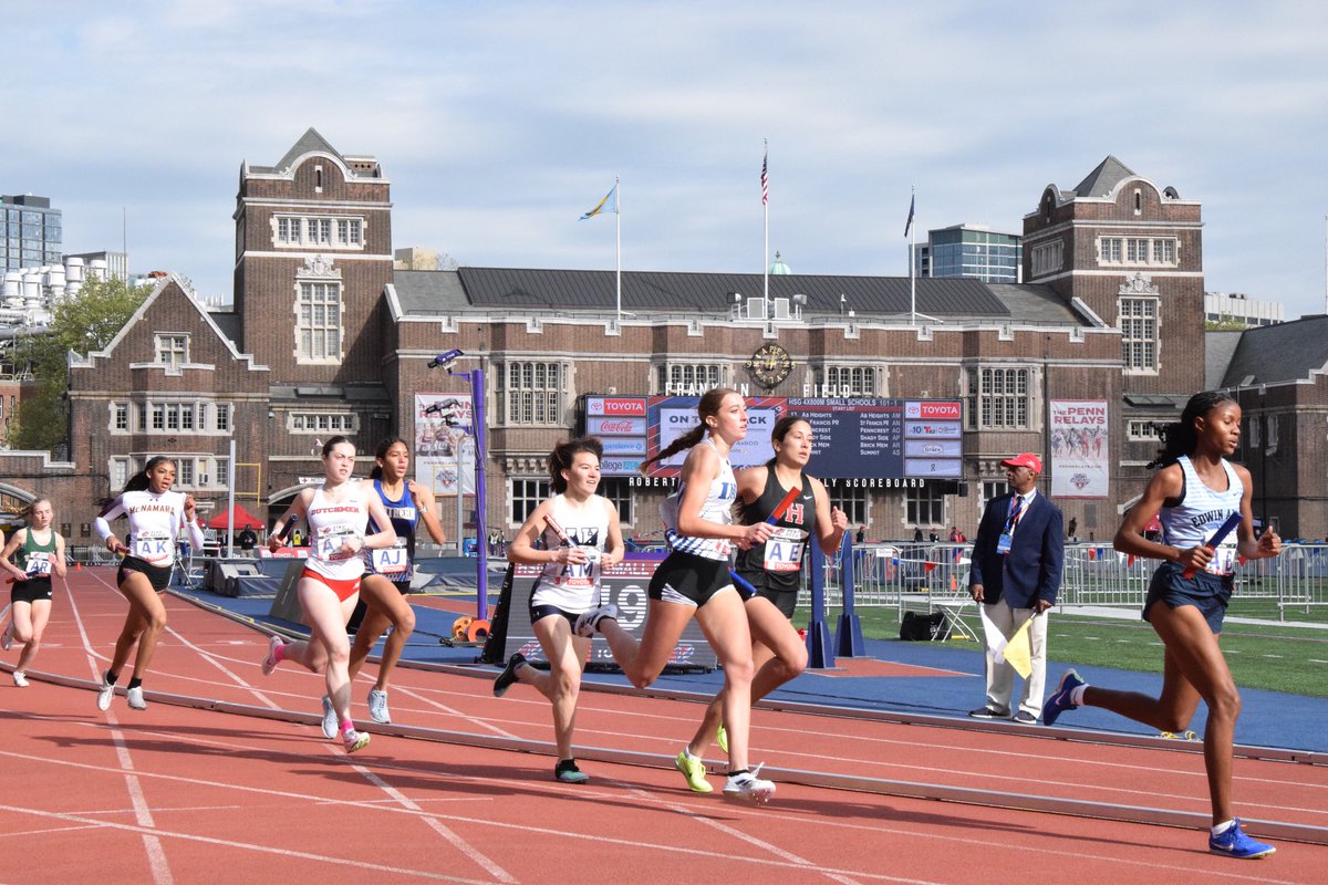 The 128th Penn Relays presented by @Toyota are underway! Schedule/Results: pennrelaysonline.com/Results/schedu… Streaming on @Flotrack: flotrack.org/events/1134885… #2024PennRelays