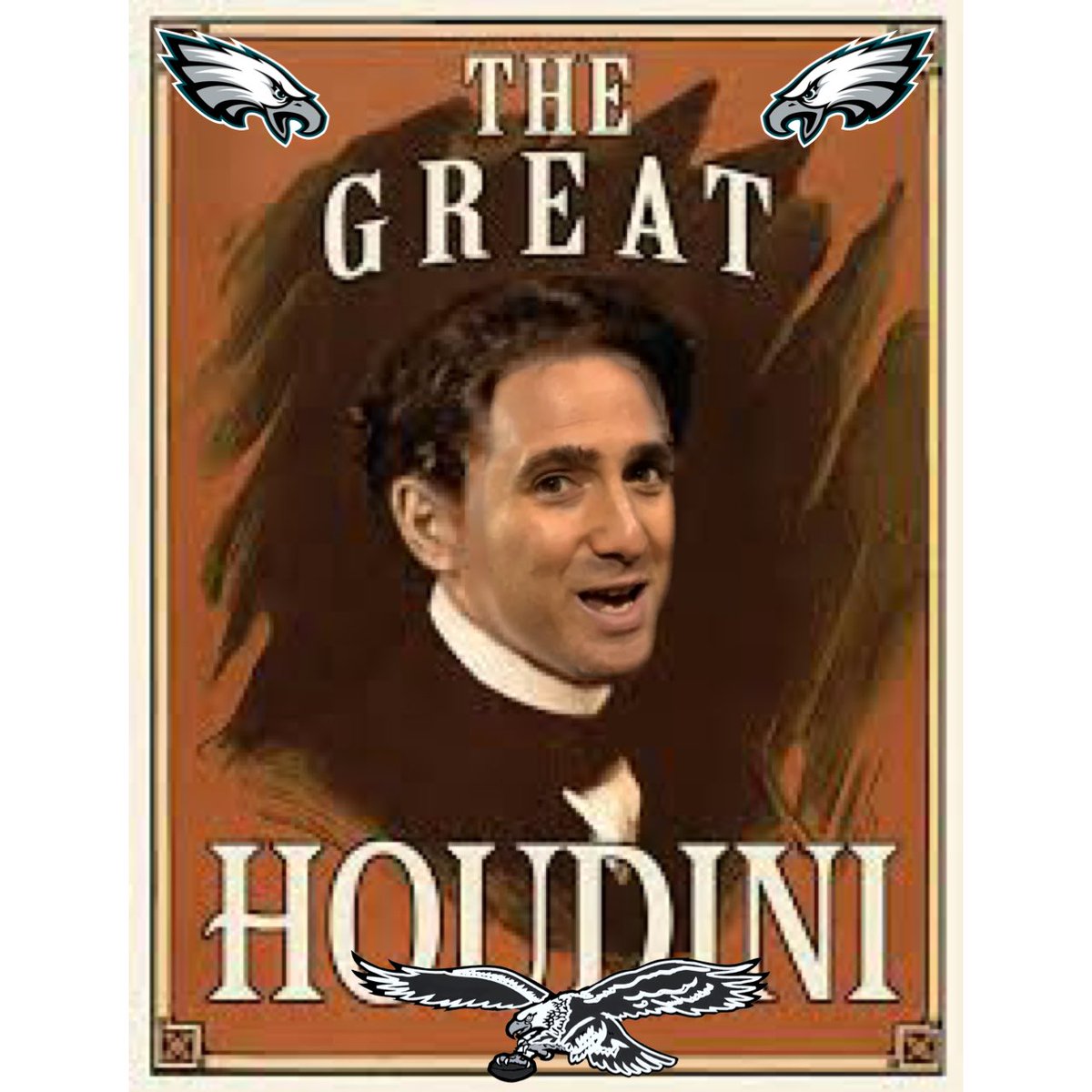 The great Howie Houdini will make great draft picks appear before your very eyes. #howiehoudini #FlyEaglesFly #GoBirds #philadelphiaeagles