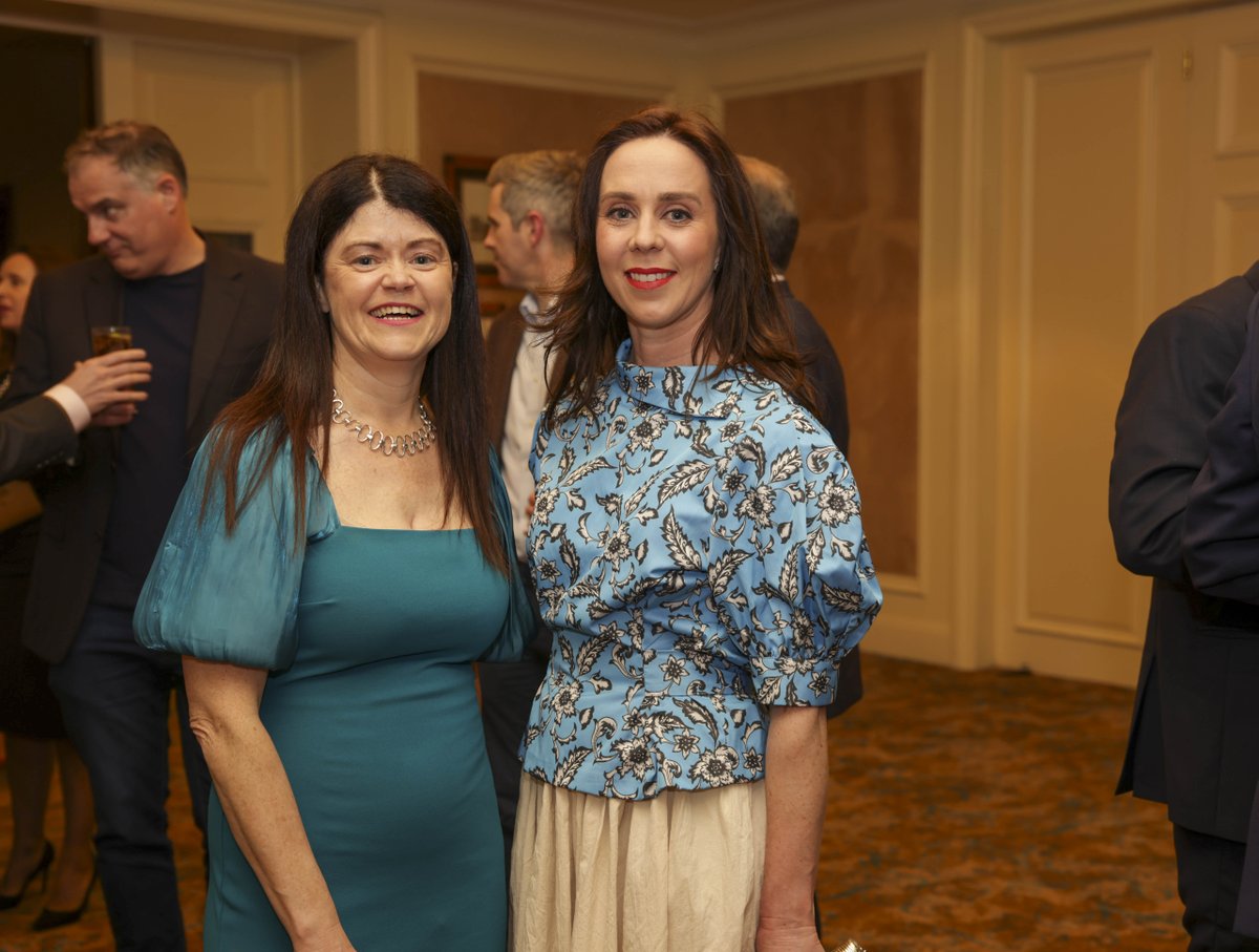 WDC Investment Manager Gillian Buckley with Sinead Walsh, Director of Operations, @BioInnovate_Ire, @uniofgalway, pictured at the recent @IVCA_ie annual dinner.