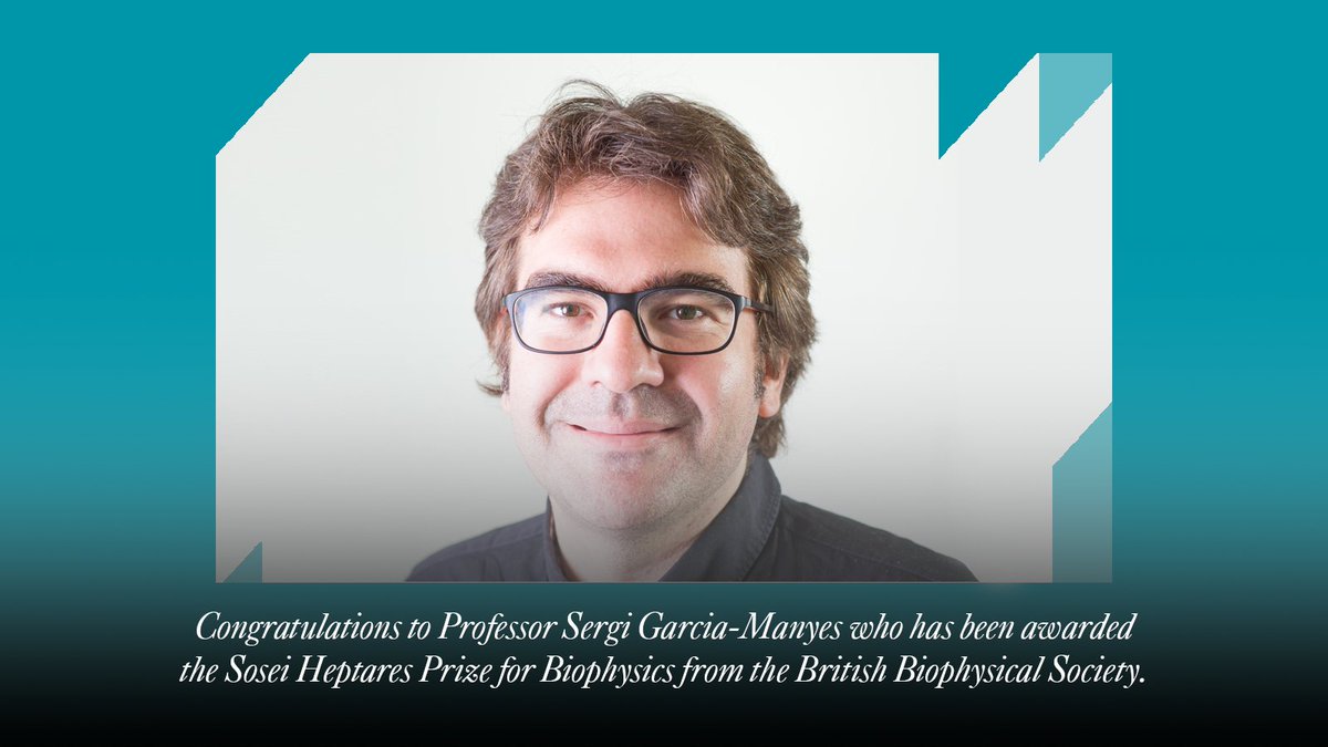 KCL_Physics's tweet image. 🏆Award Winners🏆

Congratulations to Professor Sergi Garcia-Manyes who has won the Sosei Heptares Prize for Biophysics from @BritBiophysSoc for his work understanding protein behaviour under force and their role in cell regulation🦾

Congrats Sergi! 
loom.ly/ZTlgQQM