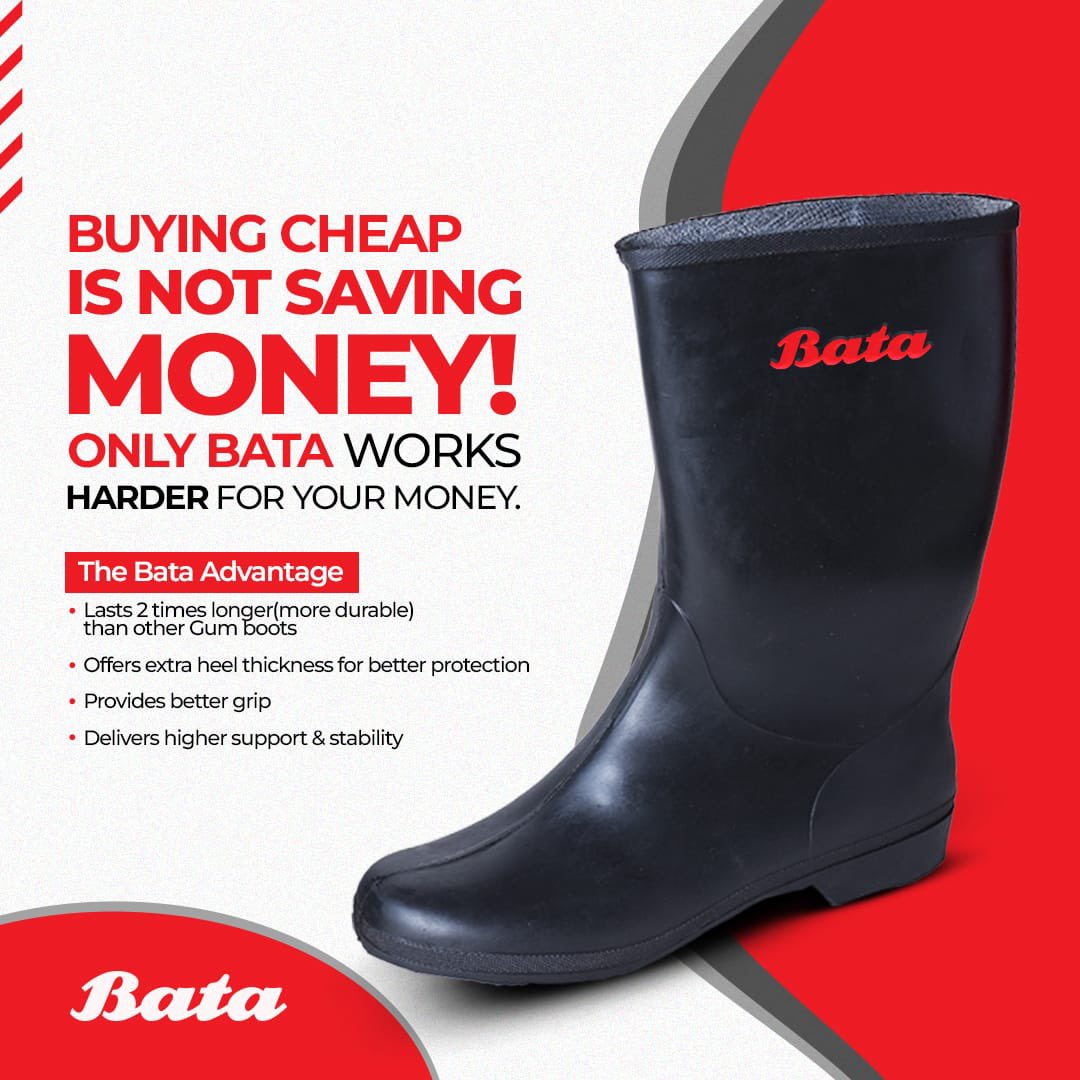 Bata boots for the weather Whether you’re a boda guy or a farmer, we got you