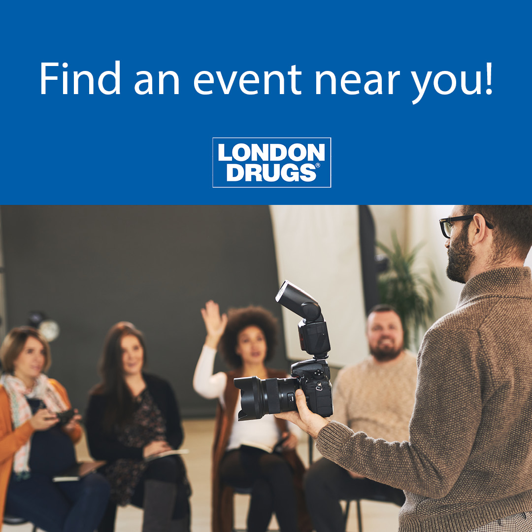 With our 'May is Photo Month' event arriving soon, see all photography-related events happening in-store near you. From learning labs, to photo walks, beauty galas and more, see all upcoming events at your local London Drugs: londondrugs.com/happening-at-l… #LondonDrugs #PhotoMonth