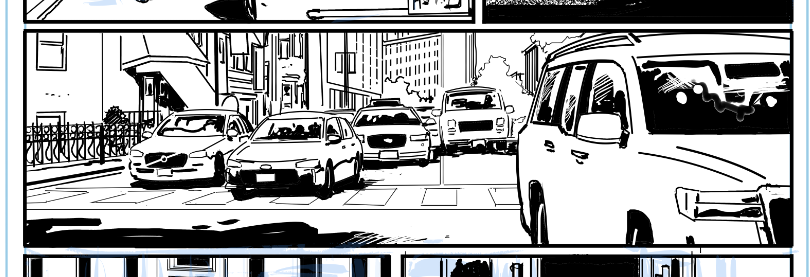 Drawing cars today for @OniPress. Script by @ChristophCondon.