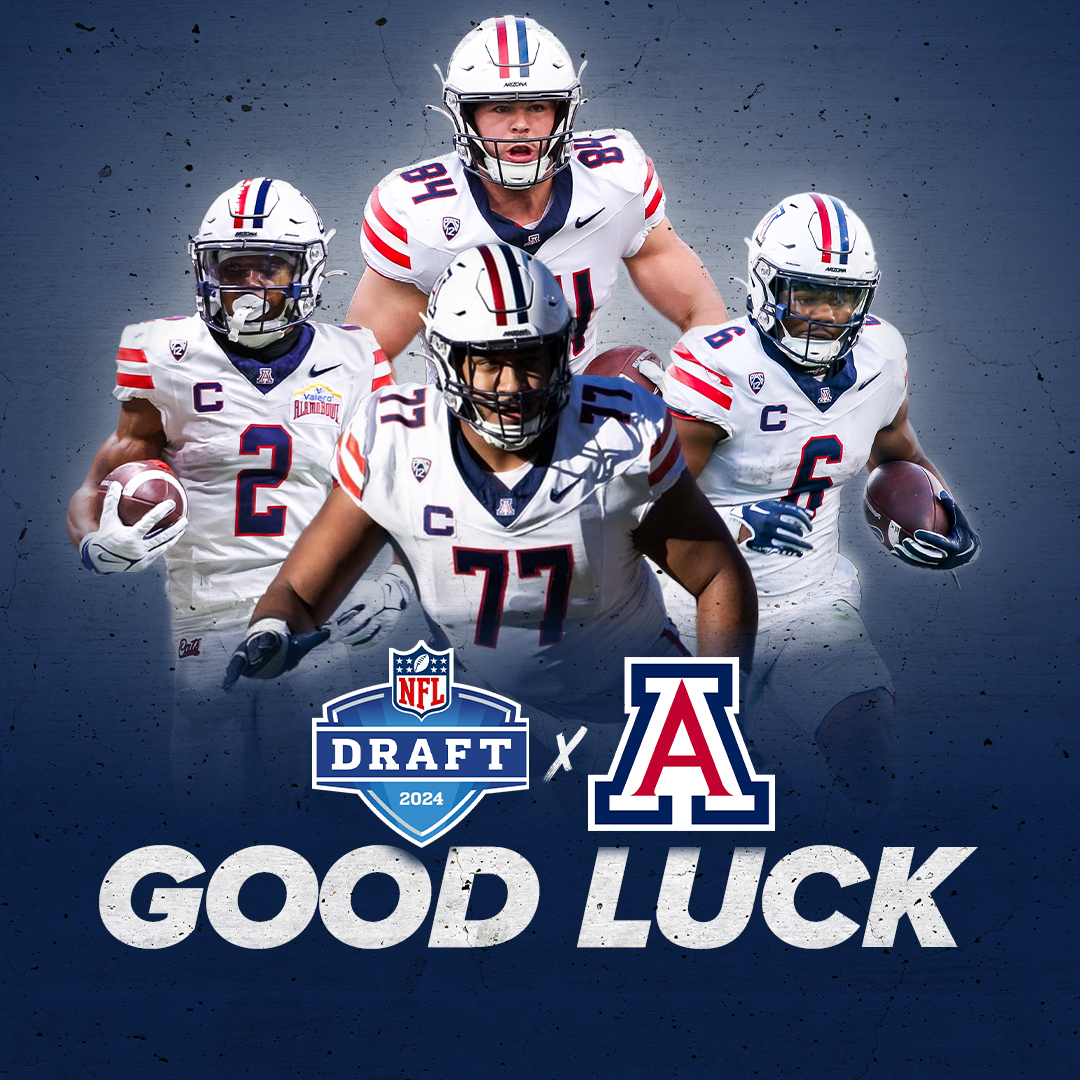 Good luck to all the Wildcats going into the NFL draft! @ArizonaFBall @AZATHLETICS #NFLDraft #BearDown #ShowMeDontTellMe