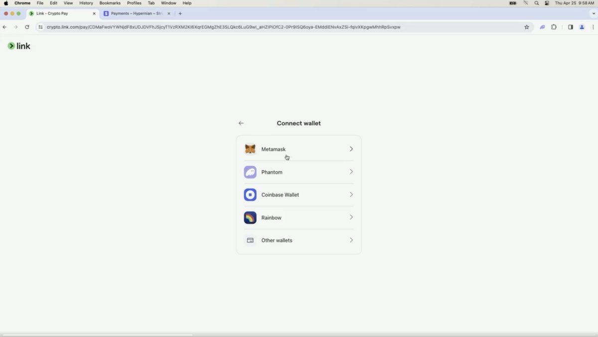 I'm happy for my fellow Solana brethren, but the Stripe payments demo also clearly shows Ethereum support.

You can see Ethereum as a USDC option as well as several Ethereum based wallets.

Nevertheless, big win for all of crypto adoption. Very excited to see this go live!