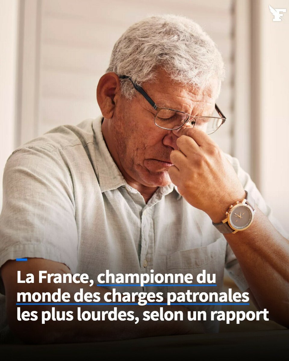 «Les employeurs en France paient 26,6% des coûts de main-d’œuvre sous forme de cotisations de sécurité sociale.» → lefigaro.fr/conjoncture/la…