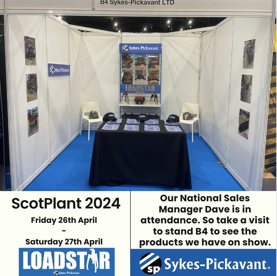 Friday 26th + Saturday 27th April we will be in attendance @ScotPlant Show, you can find us at Stand B4. Dave our National Sales Manager will be manning the stand so make sure to say hello and see the products we have on show. #ScotPlant #SykesPickavant #scotland #industrial