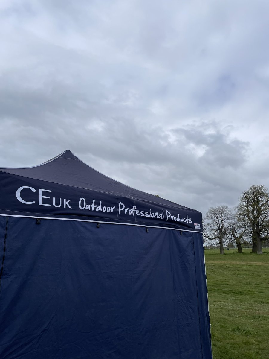 Always good to get the gazebo up. Now for a day of creating the display tomorrow ready for the @EAGandCFair to kick off Saturday 💪 - #outdoorprofessionalproducts