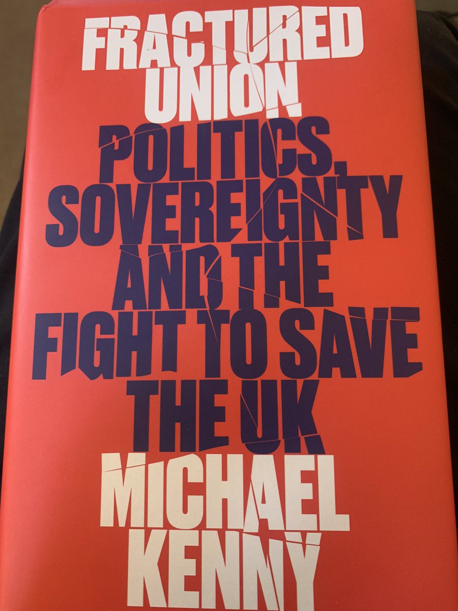Thank you to @michaelkenny_ for sending me a copy of his book, ‘Fractured Union’ @HurstPublishers. Interesting for me to read a book about the future of the UK that does not have its main focus on NI, but on the other island which makes up the vast bulk of the UK.