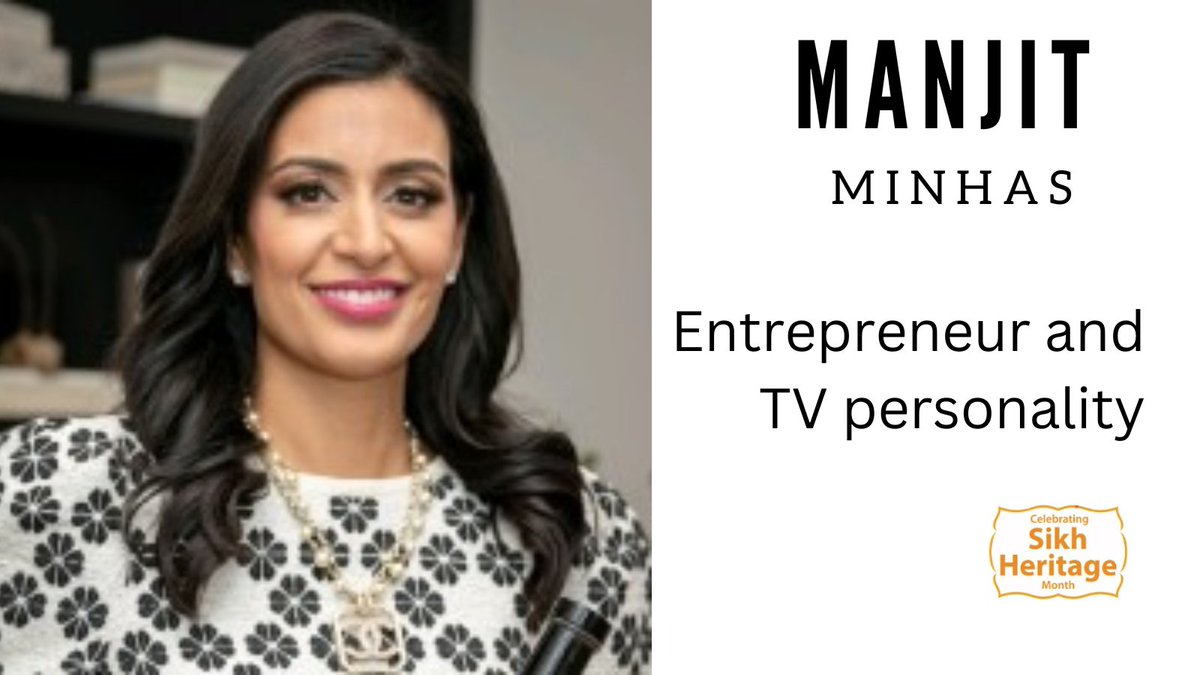 Canadian entrepreneur @manjitminhas co-founded Minhas Brewery, growing it to a North American giant! She appeared as a judge on Canada's Dragons Den, & continues to inspire future business leaders. Manjit is considered one of Canada's most influential women. #SikhHeritageMonth