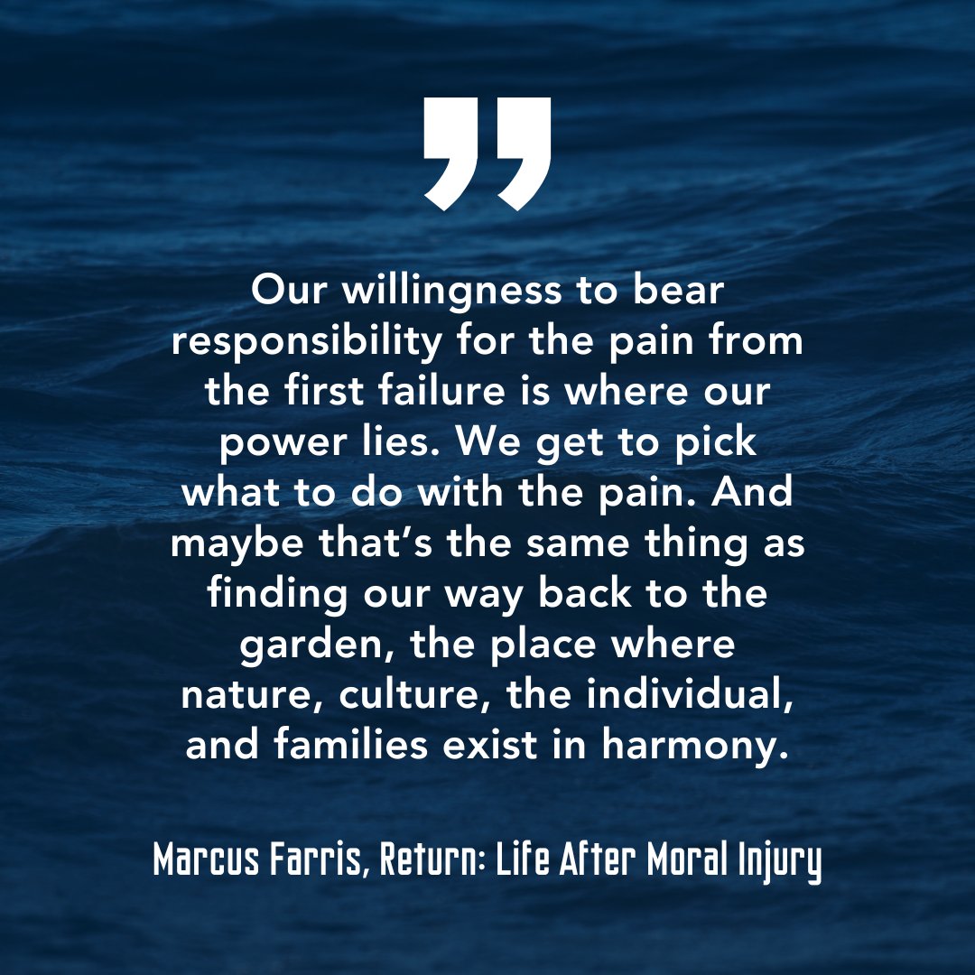 If you didn't get a chance to pre-order Marcus Farris' book, no worries! 'Return: Life After Moral Injury' is now available: a.co/d/gxjGa0l

Here's a snippet to inspire you! 

#M22 #PostTraumaticGrowth #VeteranWellness #UnitedWeHeal #LifeAfterMoralInjury
