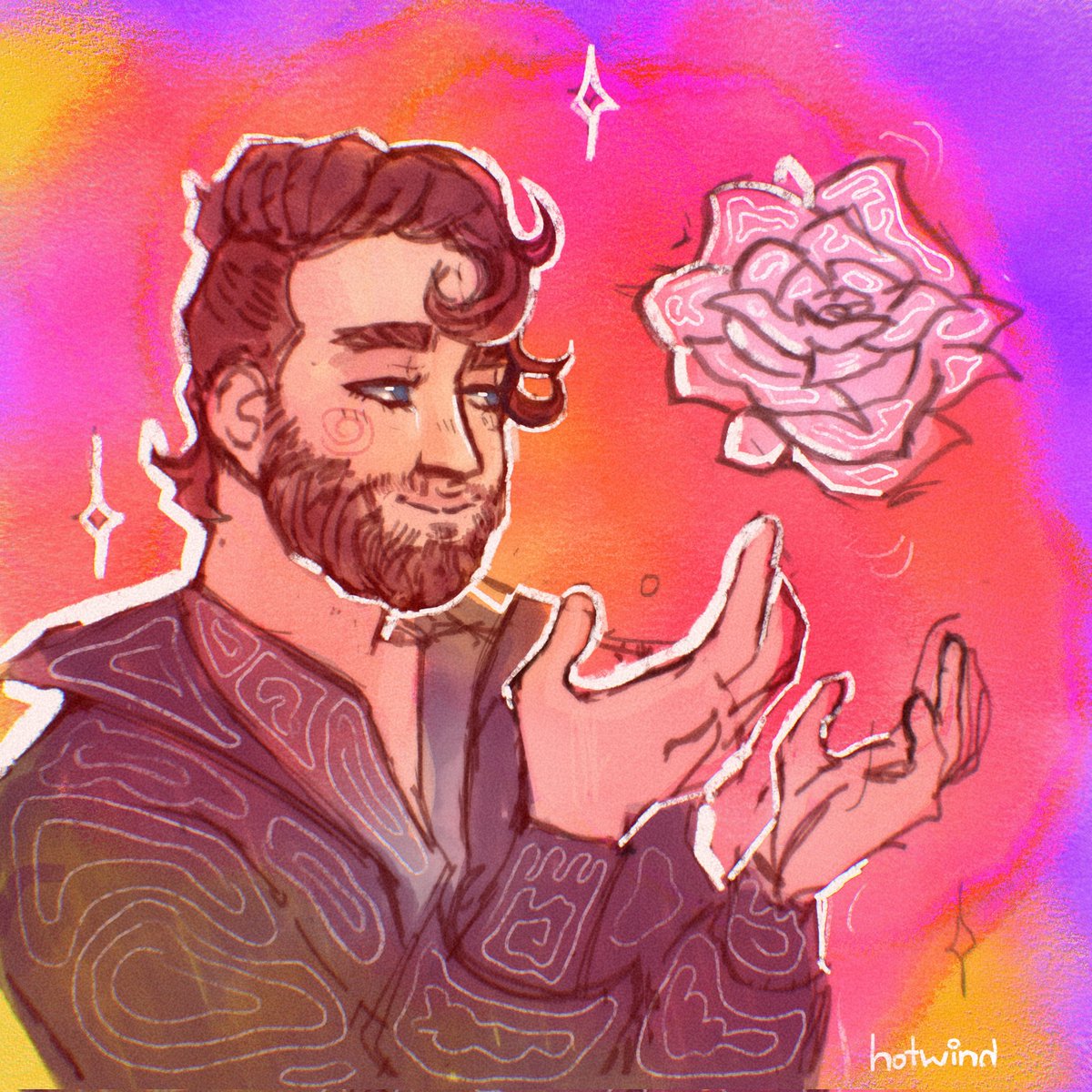 Haven't sketched for a while but @DanielPlatzman inspired me SO much with the score teaser, so here I am 💫 with a flower as a metaphor of art, of something created with care and passion 🌟