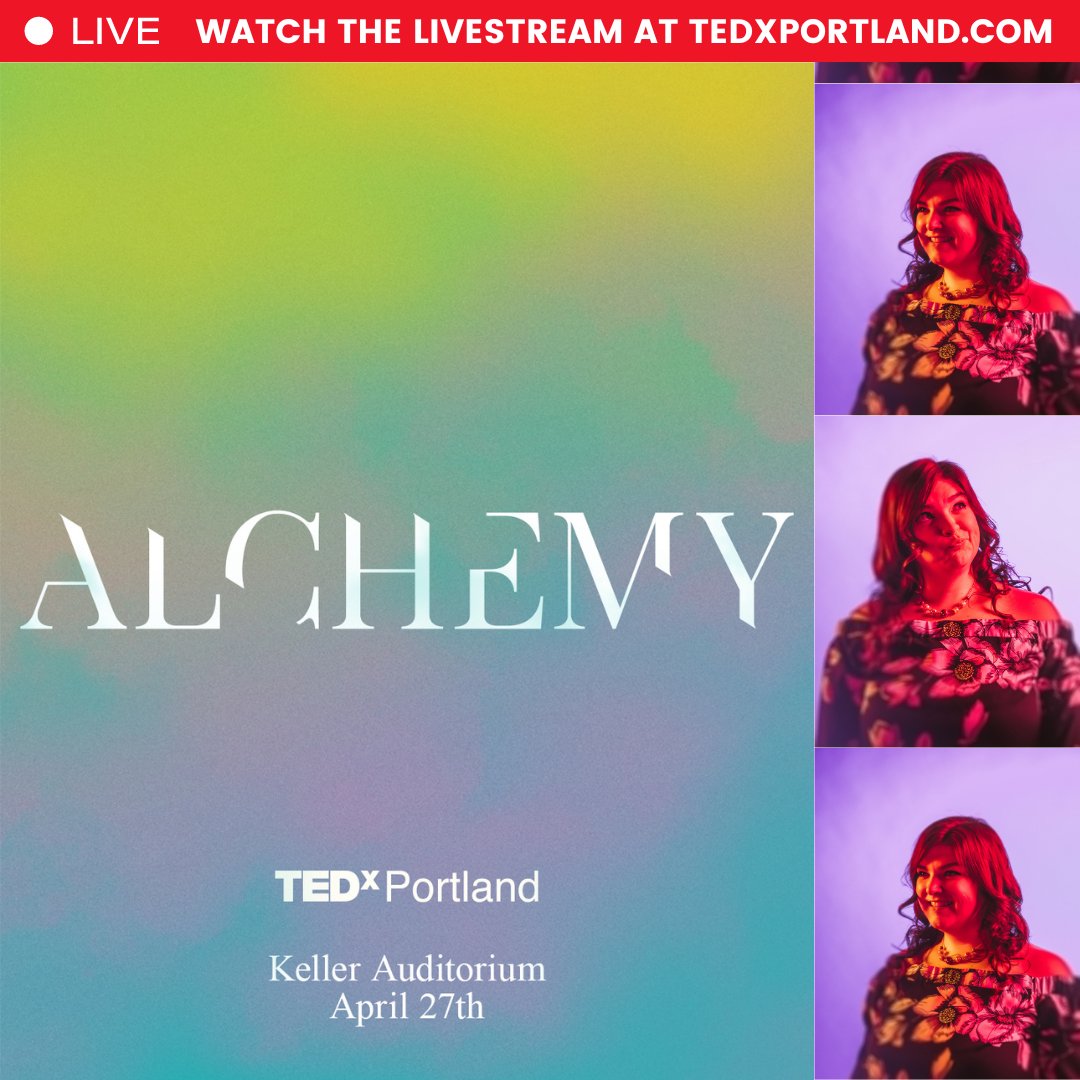 🤩  @TEDxPortland is SATURDAY! 🤯 Excited to share:  4 brain tricks that keep us stuck in the status quo... 3 steps to get more of the right things done... 2 powerful words to make it possible... by doing 1 thing at a time. WATCH THE LIVESTREAM: tedxportland.com
