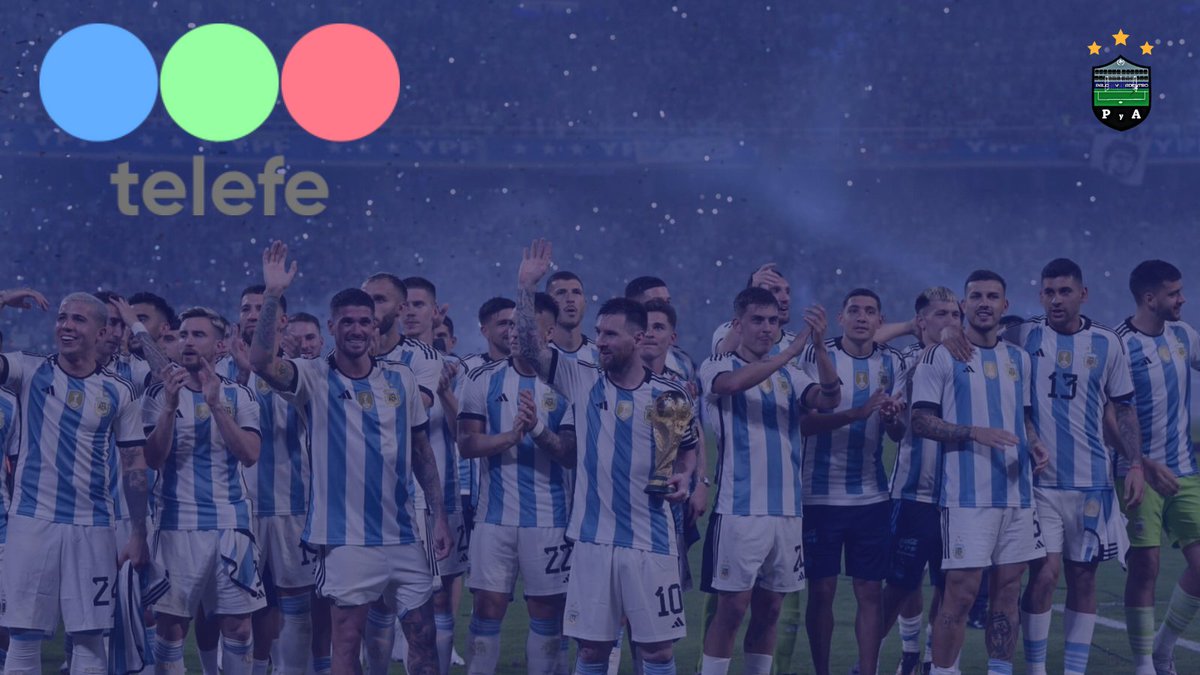 ¡ARGENTINA TIENE NUEVO CANAL!

🔵⚪️🔵#Telefe anunció que adquirió los derechos de televisión de la #SelecciónArgentina🇦🇷 por todo 2024.

📌Esto incluye la Copa América, las Eliminatorias rumbo al Mundial de 2026 y los amistosos que dispute la Scaloneta.