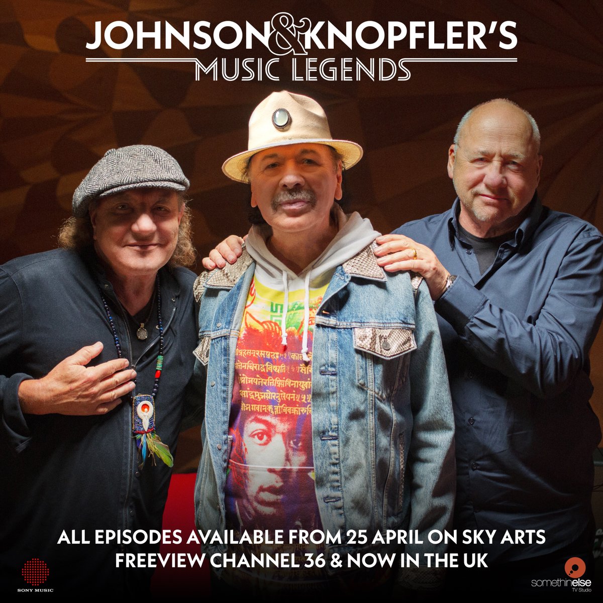 SantanaCarlos's tweet photo. Johnson &amp; Knopfler’s Music Legends airs in the UK on @SkyArts, Freeview &amp; NOW

#Johnsonandknopflersmusiclegends

#SkyArts https://t.co/8qVzG3IVYg