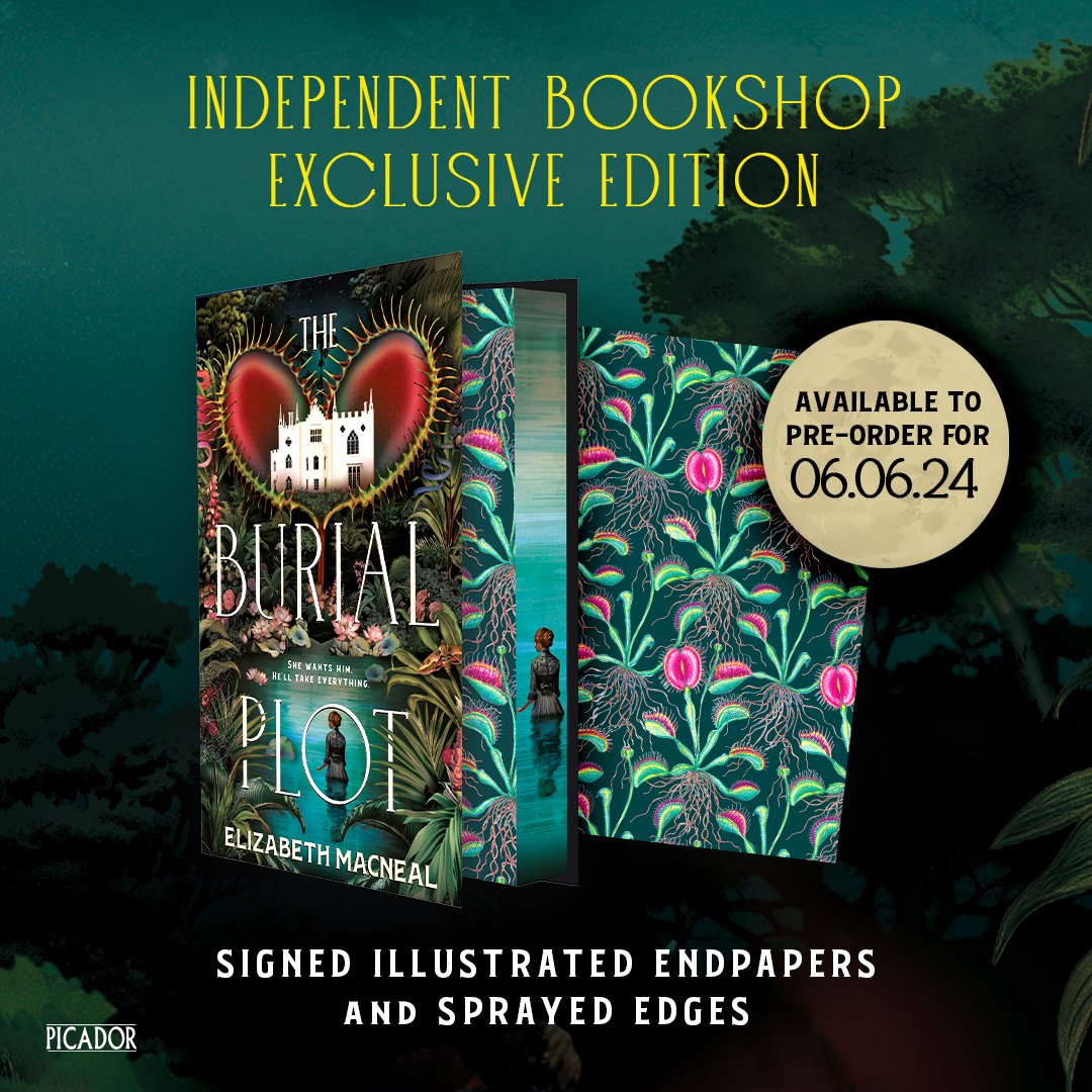 Pre-order a SPECIAL SIGNED copy of 'Burial Plot', the new book by @esmacneal Elizabeth MacNeal, author of the bestselling Doll Factory! It's published on June 6th. Sprayed edges, fancy endpapers. It's got the lot! ORDER HERE! biggreenbookshop.com/signed-copies/…