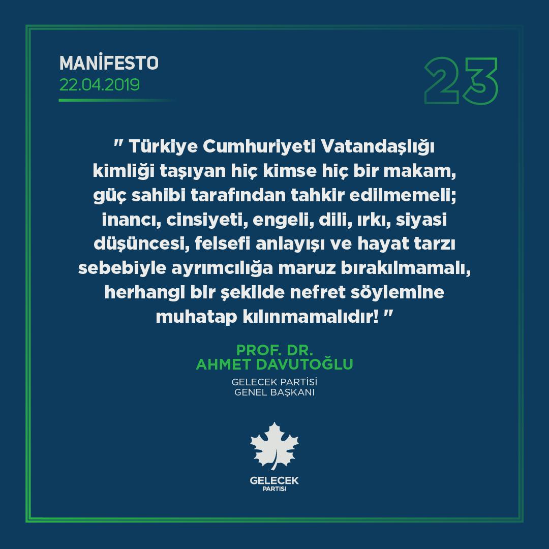 GelecekAdana01's tweet photo. Manifesto‼️

TC Vatandaşlığı kimliği taşıyan hiç kimse hiç bir makam, güç sahibi tarafından tahkir edilmemeli;
inancı, cinsiyeti, engeli, dili, ırkı, siyasi düşüncesi, felsefi anlayışı ve hayat tarzı sebebiyle ayrımcılığa maruz bırakılmamalıdır!

@Ahmet_Davutoglu 
#Manifesto https://t.co/MC72fDVrBD