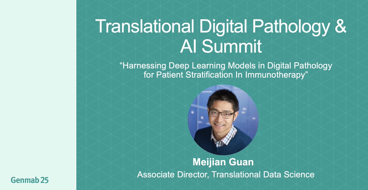 Meijian Guan, Associate Director, Translational Data Science, presented his research at the Translational Digital Pathology & AI Summit on AI-powered medical imaging analysis. Learn more about Meijian’s presentation here: gmab.ly/FCOp50RokRS. #Innovation #Biotech