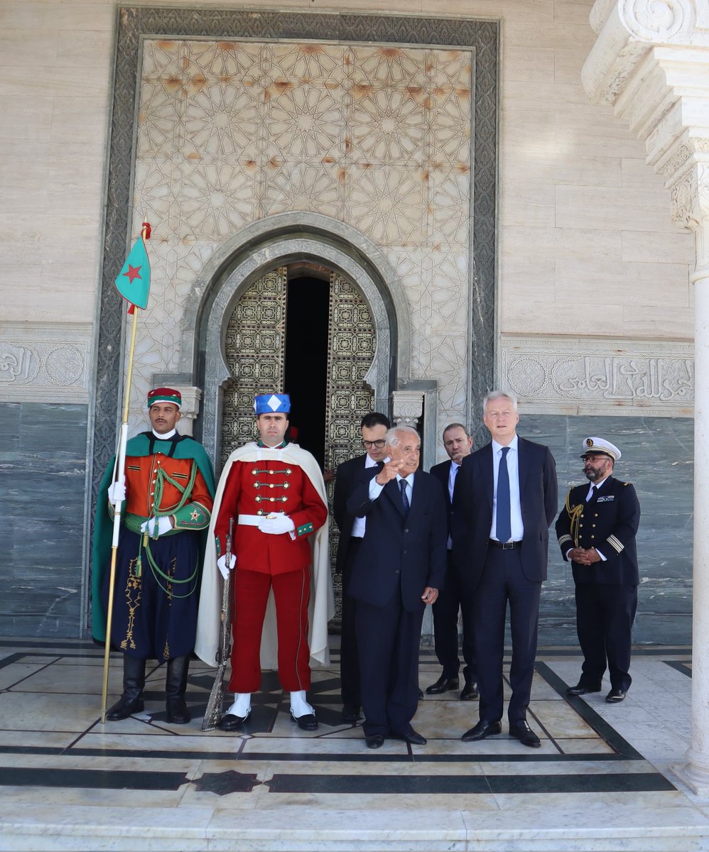 🇫🇷🇲🇦 | Déplacement du Ministre @BrunoLeMaire @Economie_Gouv à Rabat pour une visite de 2 jours, afin de renforcer les relations franco-marocaines et de travailler ensemble à une nouvelle feuille de route économique.